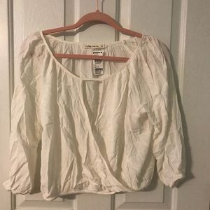 FINAL $ DROP Tilly’s Surplice Crop Peasant Top XL